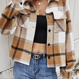 Tan plaid jacket